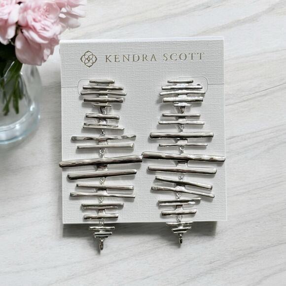 Kendra Scott Silver Earrings - Picture 1 of 7